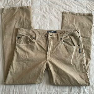 Mens Silver Jeans Khaki Pants
